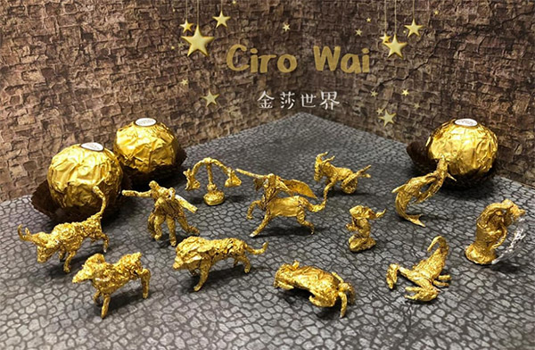 Les signes du Zodiaque  sculpter en Ferrero rocher